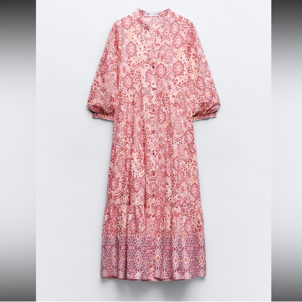 Zara Pink Midi Dress